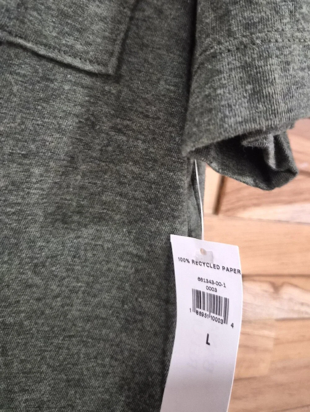 Banana Republic Men's Olive Polo with Chest Flap Pockets - Size L - New With Tag